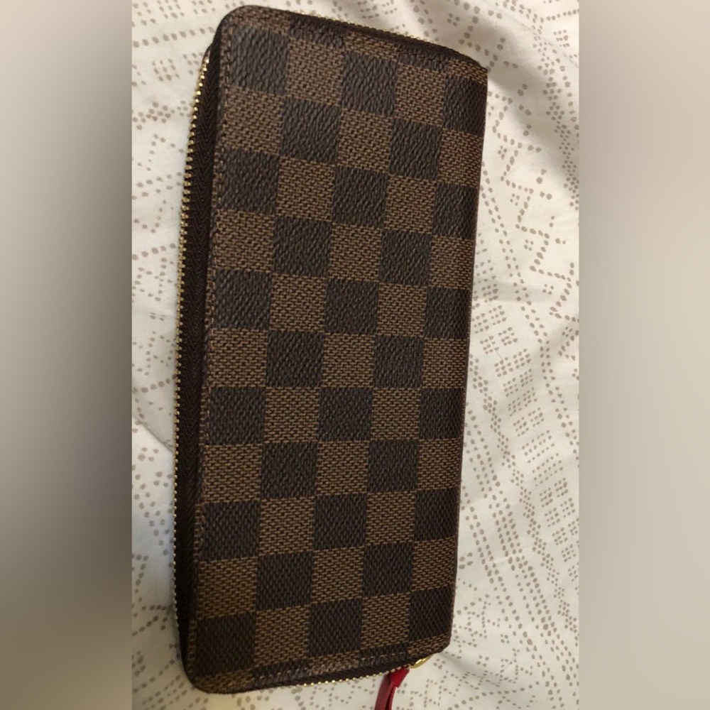 Damier Ebene Clemence Wallet Louis Vuitton-cherry - Picture 2 of 5